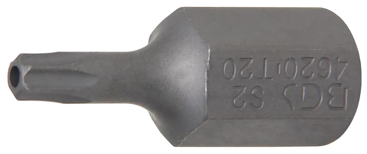 Bit - Länge 30 mm - Sechskant 3/8" - T-Profil mit Bohrung T20