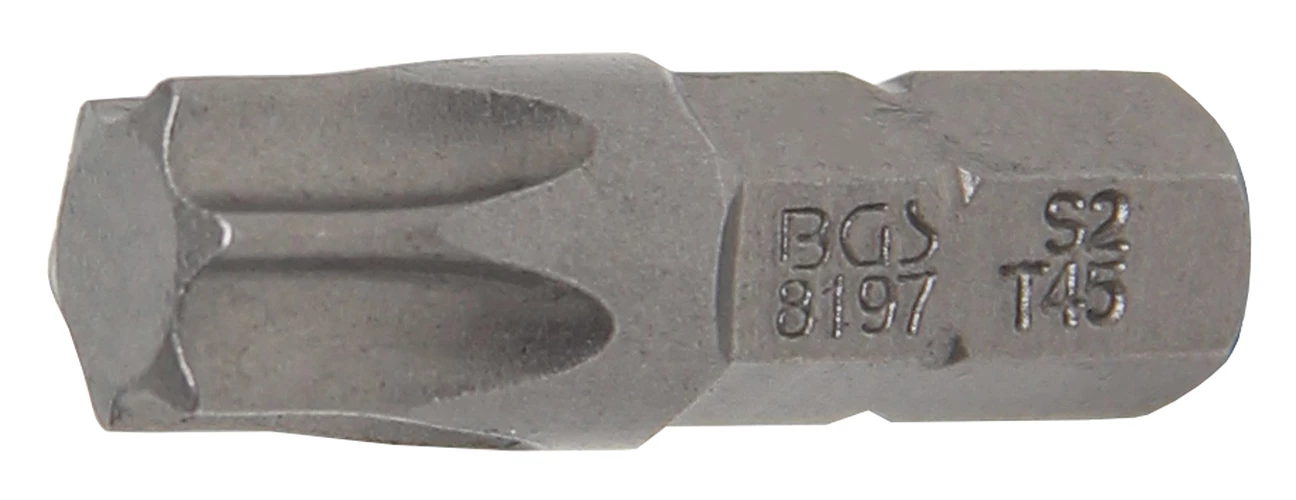Bit - Außensechskant 6,3 mm (1/4") - T-Profil (für Torx) T45