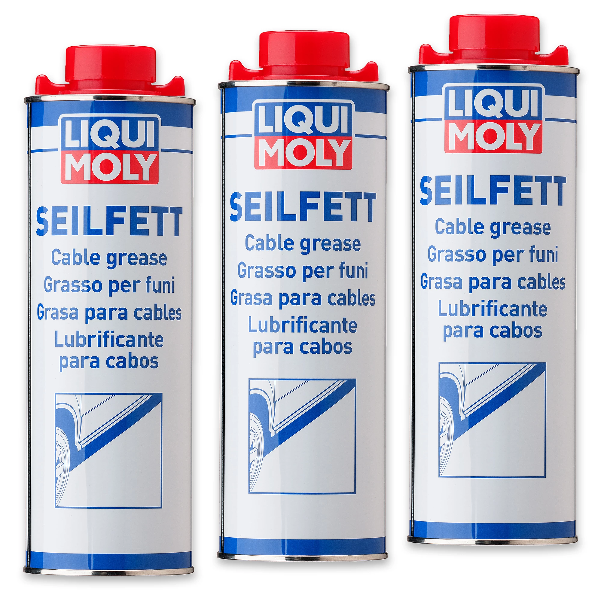 LIQUI MOLY 3x 1 L Seilfett-Spray 6173 günstig online kaufen