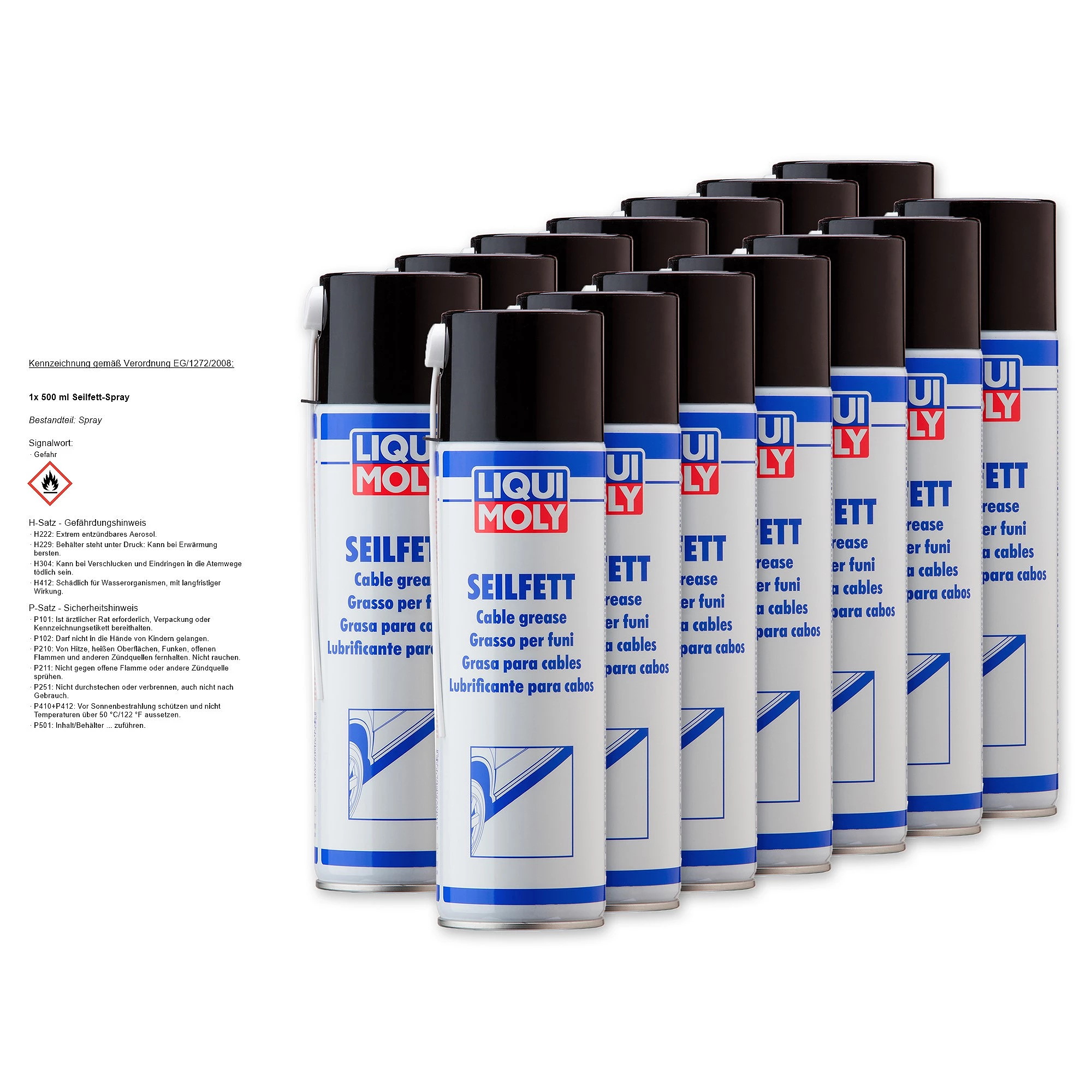 LIQUI MOLY 12x 500 ml Seilfett-Spray 6135 günstig online kaufen