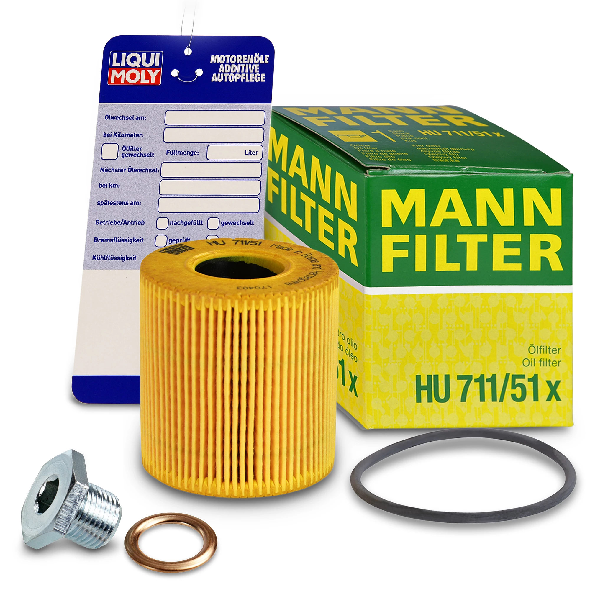 MANN-FILTER Ölfilter+Schraube+Ölwechselanhänger 10491526 günstig online  kaufen