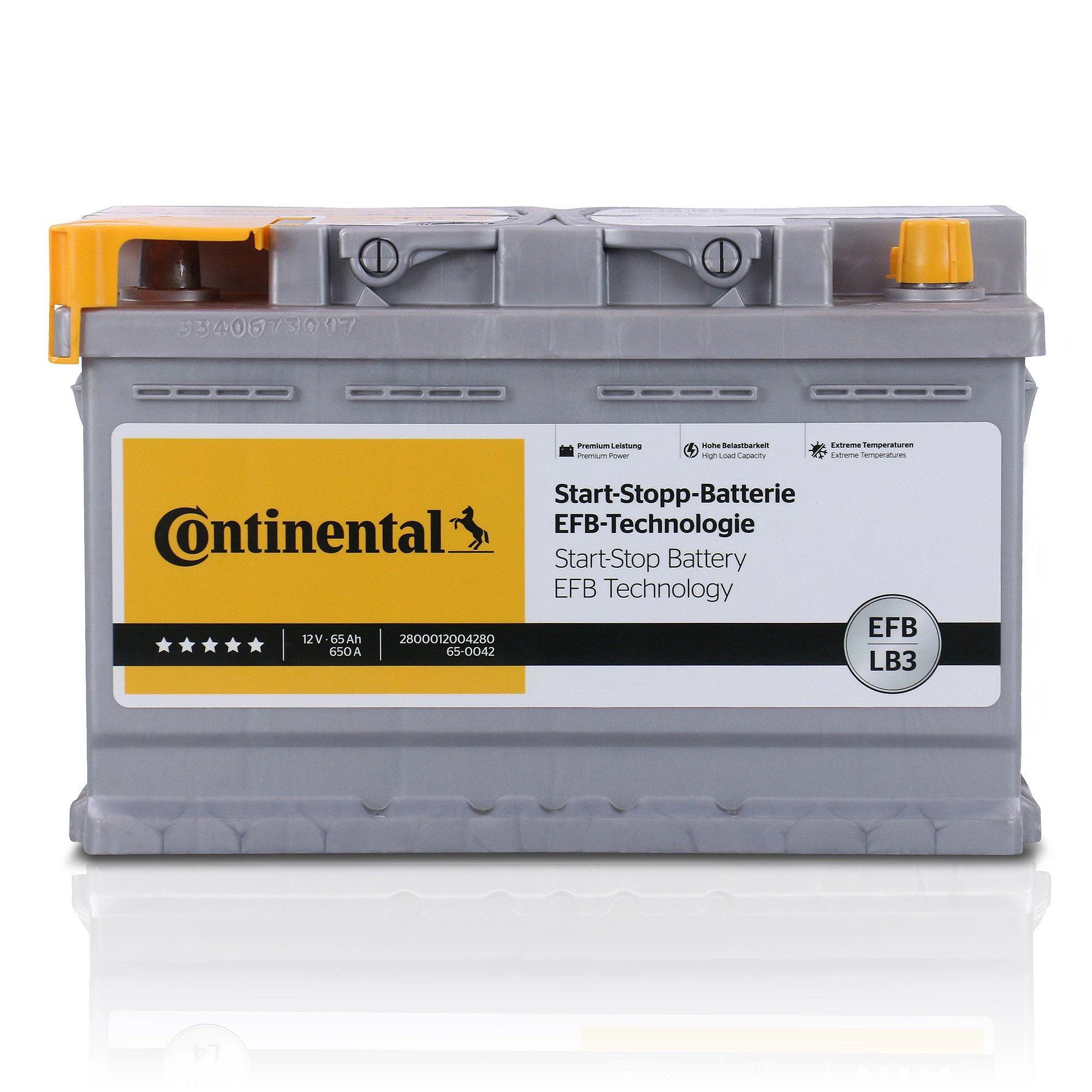 CONTINENTAL Starterbatterie EFB LB3 65Ah 650A 2800012004280 günstig online  kaufen