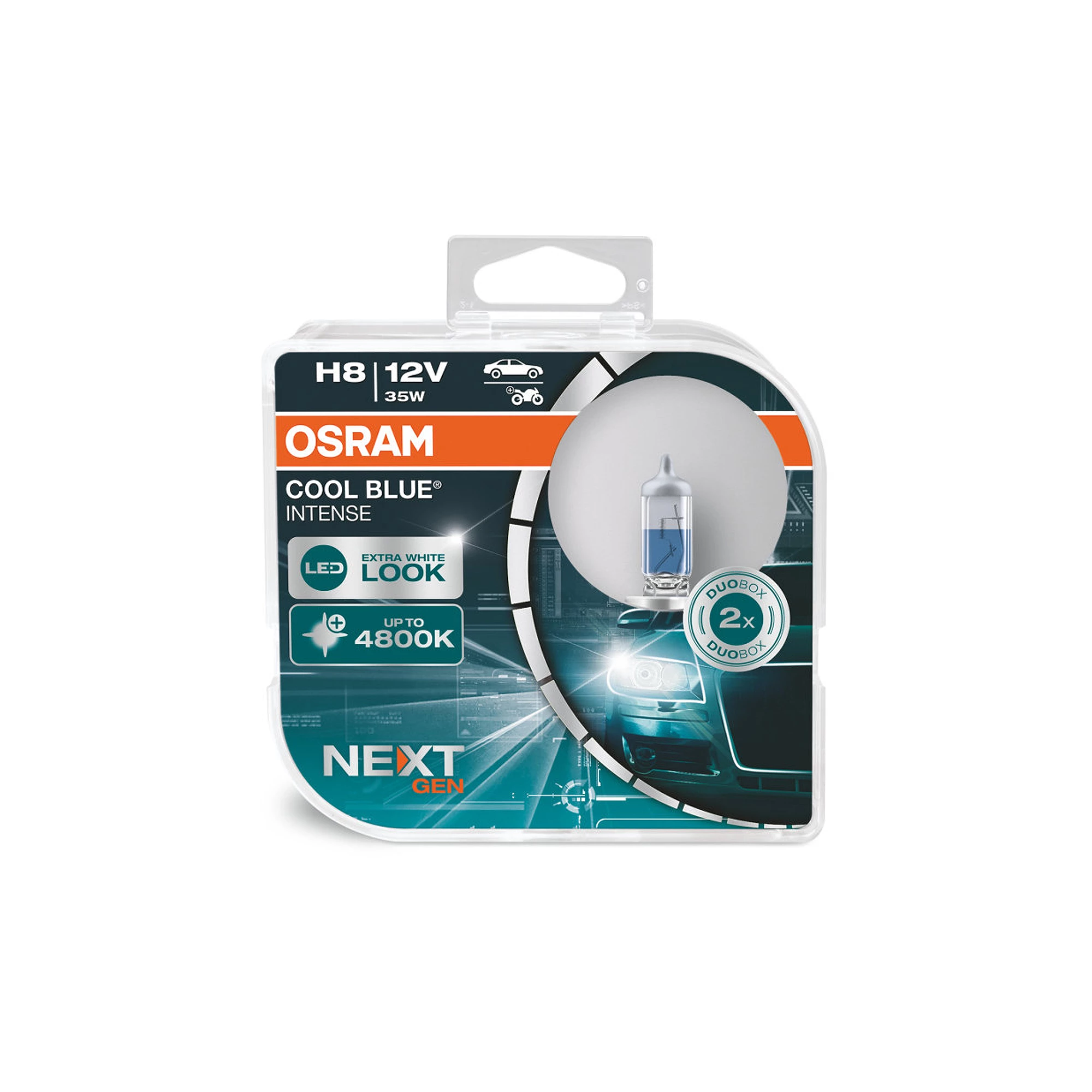 OSRAM H8 COOL BLUE® INTENSE Glühlampe (Next Gen) Duobox 64212CBN-HCB  günstig online kaufen