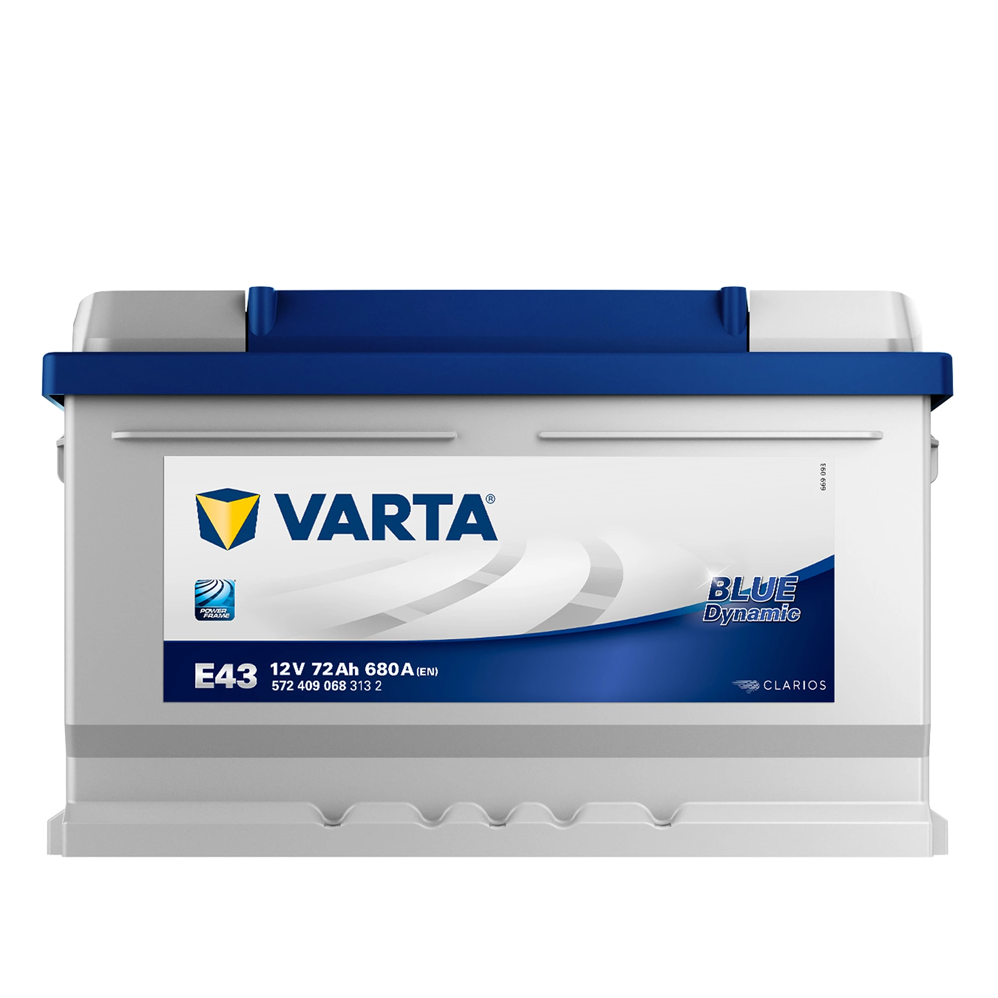 Varta E43 Batterie 12V 72Ah Blue Dynamic 5724090683132