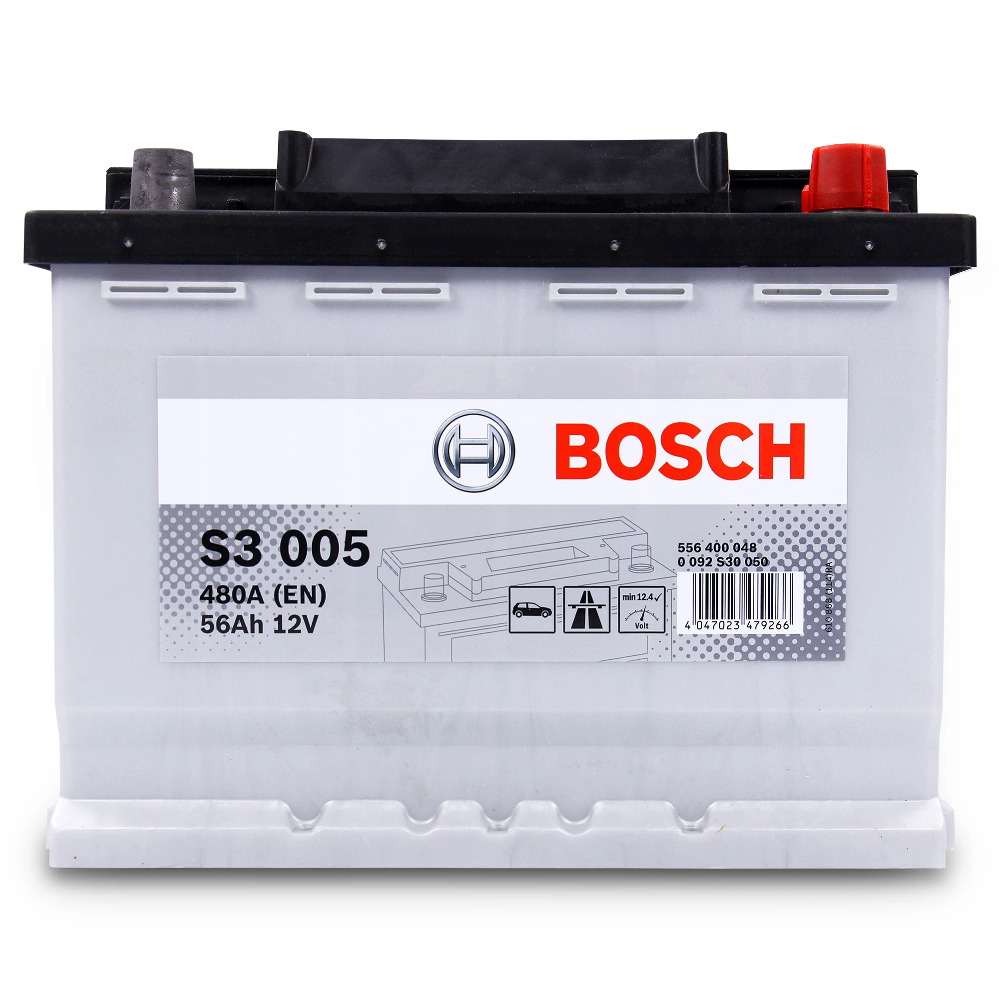 BOSCH Starterbatterie S3 005 56Ah 480A 12V 0092S30050 günstig online kaufen