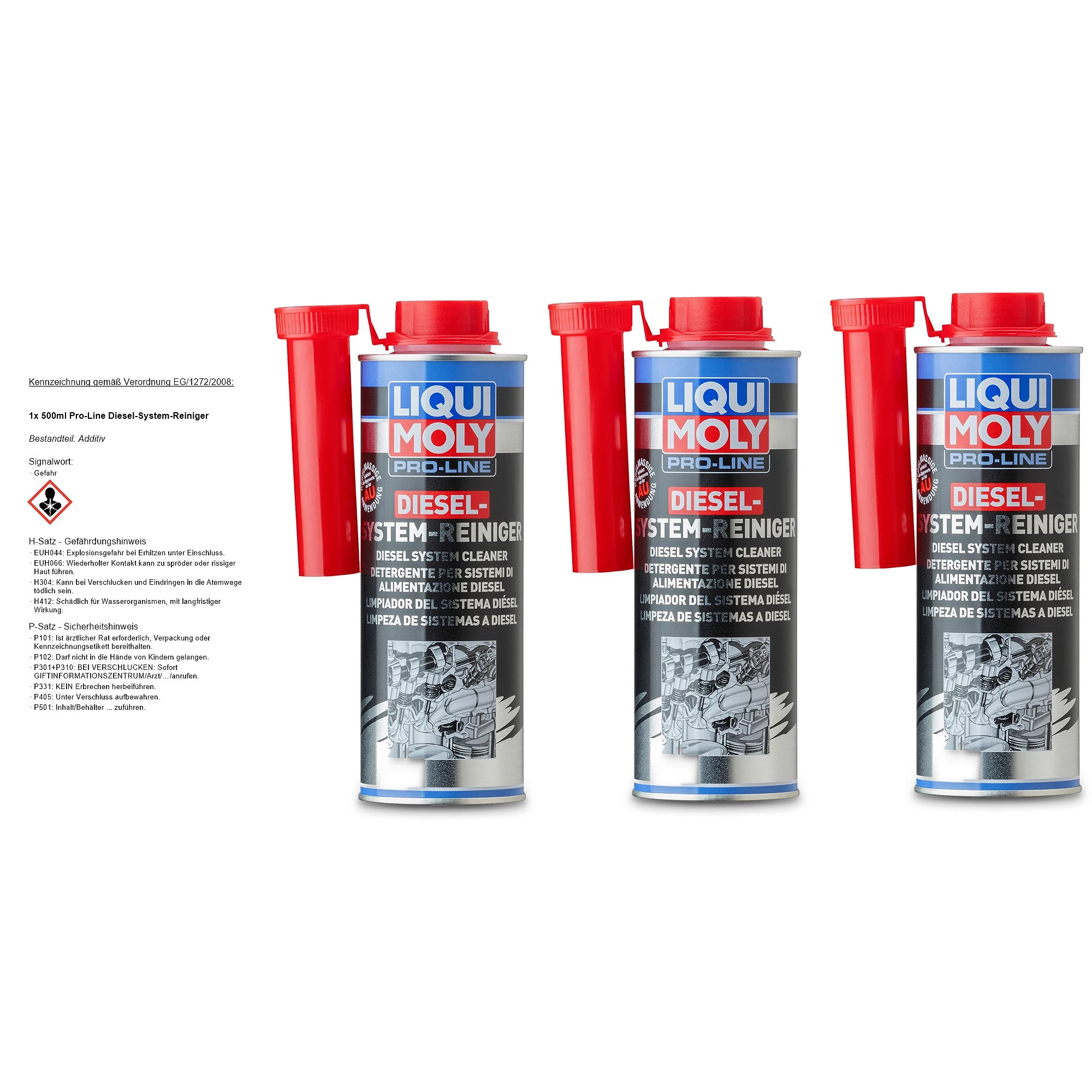 LIQUI MOLY Pro-Line Diesel System Reiniger | 500 ml | Dieseladditiv |  Art.-Nr.: 5156