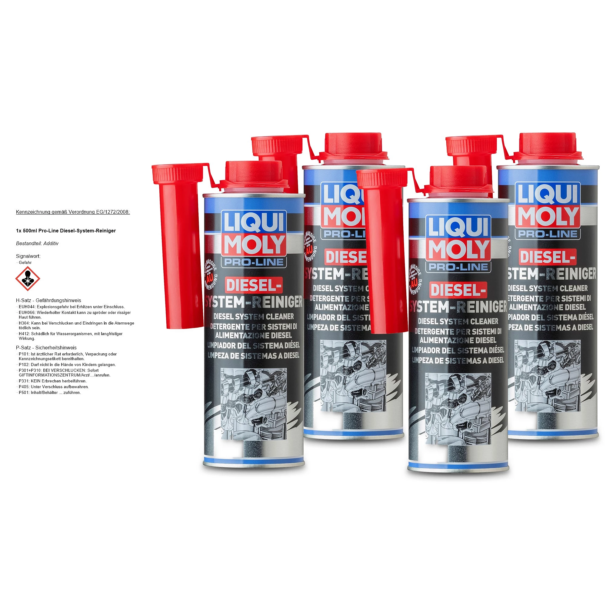 LIQUI MOLY 4x 500 ml Pro-Line Diesel-System-Reiniger 5156 günstig