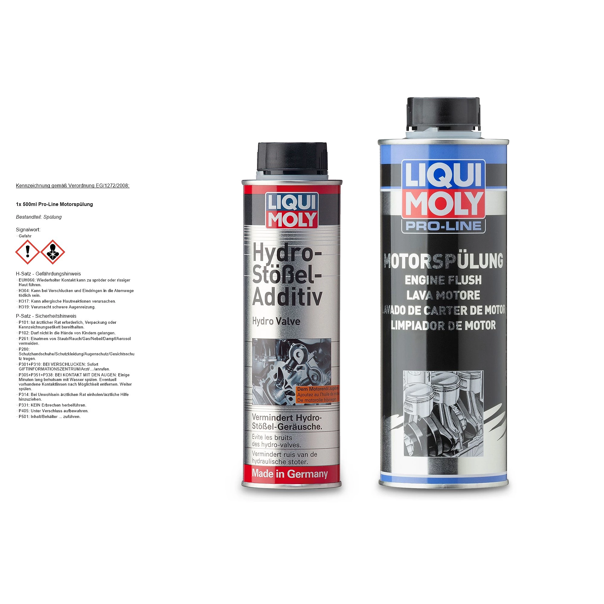 LIQUI MOLY 300 ml Hydro-Stößel-Additiv + 500 ml Pro-Line