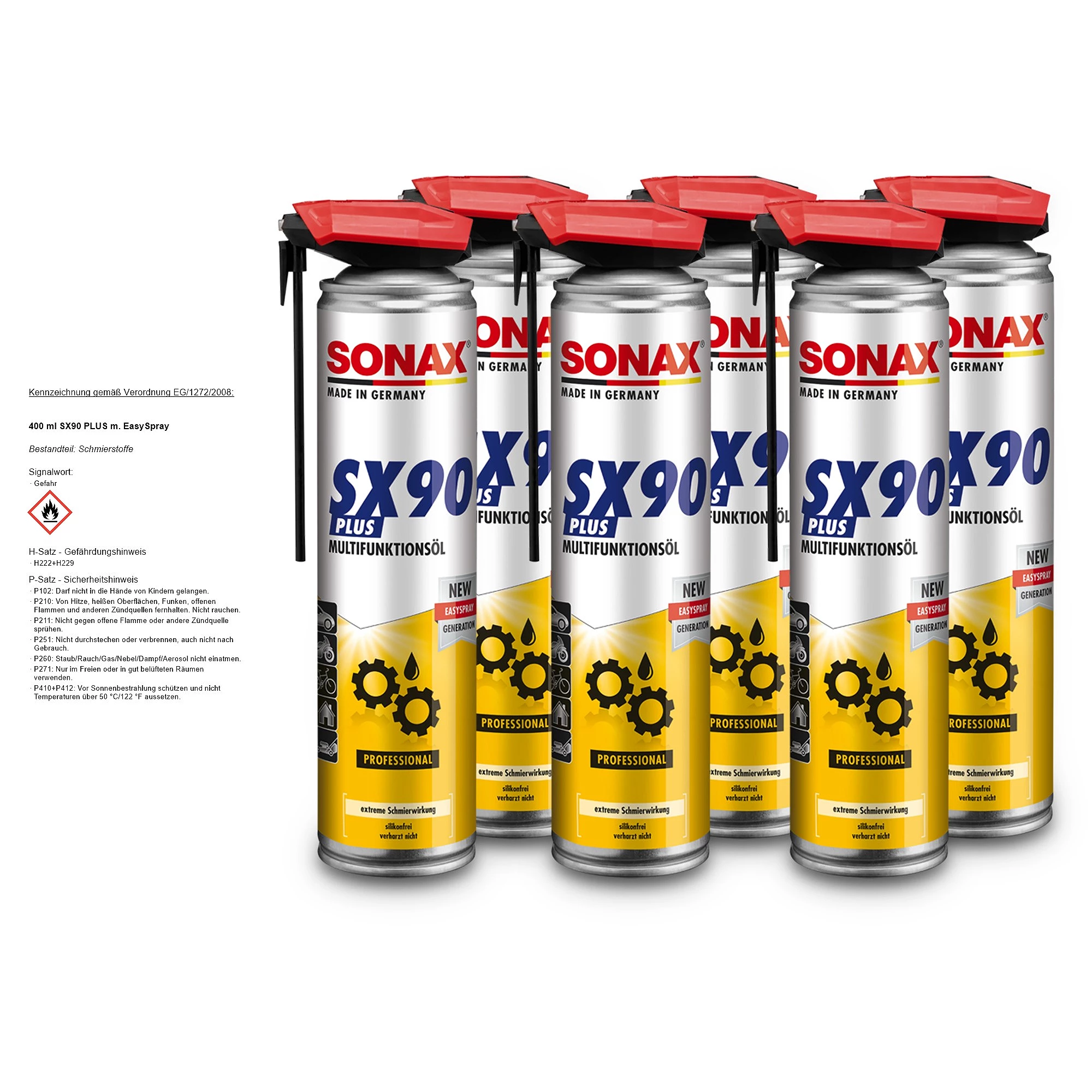 SONAX 6x 400 ml SX90 PLUS m. EasySpray 04744000 günstig online kaufen