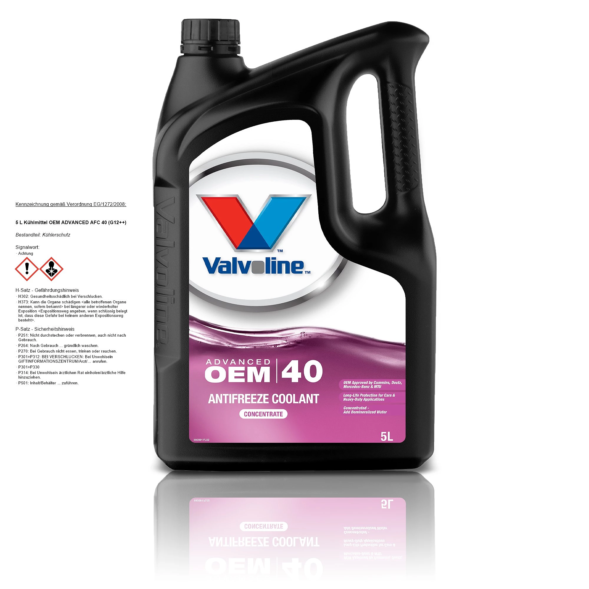Valvoline 5 L Kühlmittel OEM ADVANCED AFC 40 (G12++) V892091 günstig online  kaufen