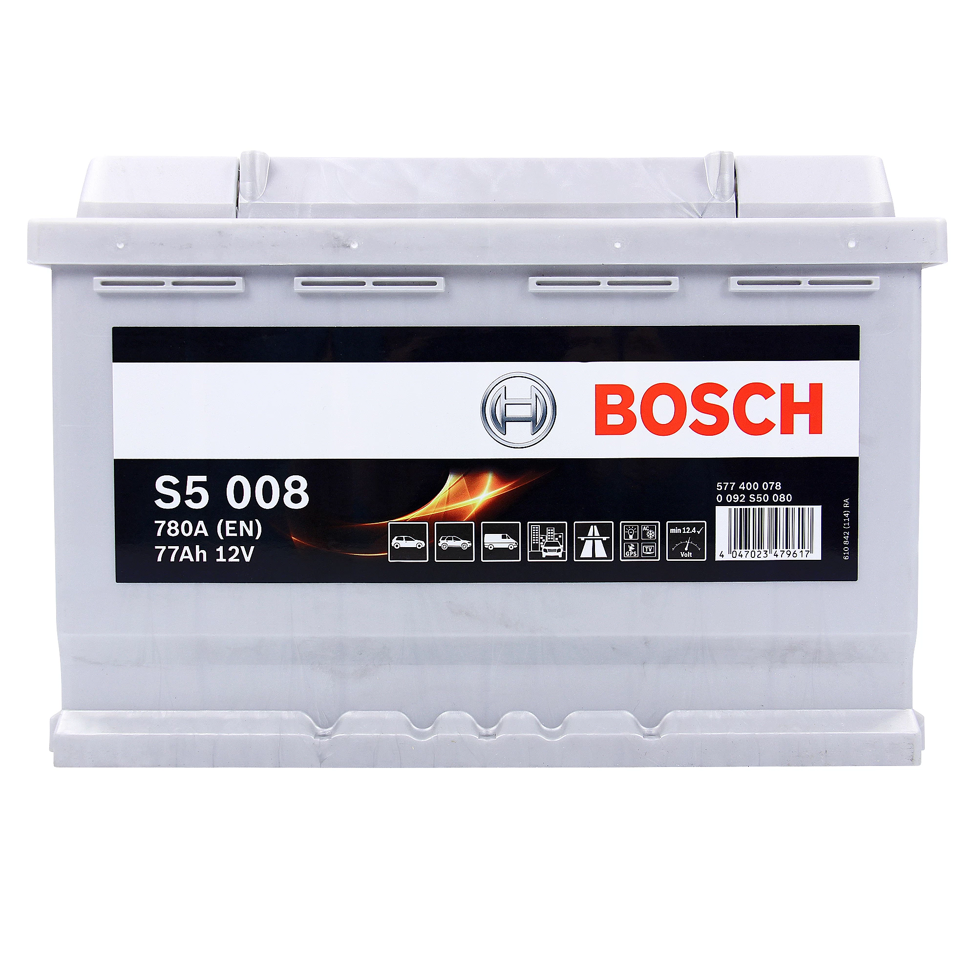 BOSCH Starterbatterie S5 008 77Ah 780A 12V 0092S50080 günstig