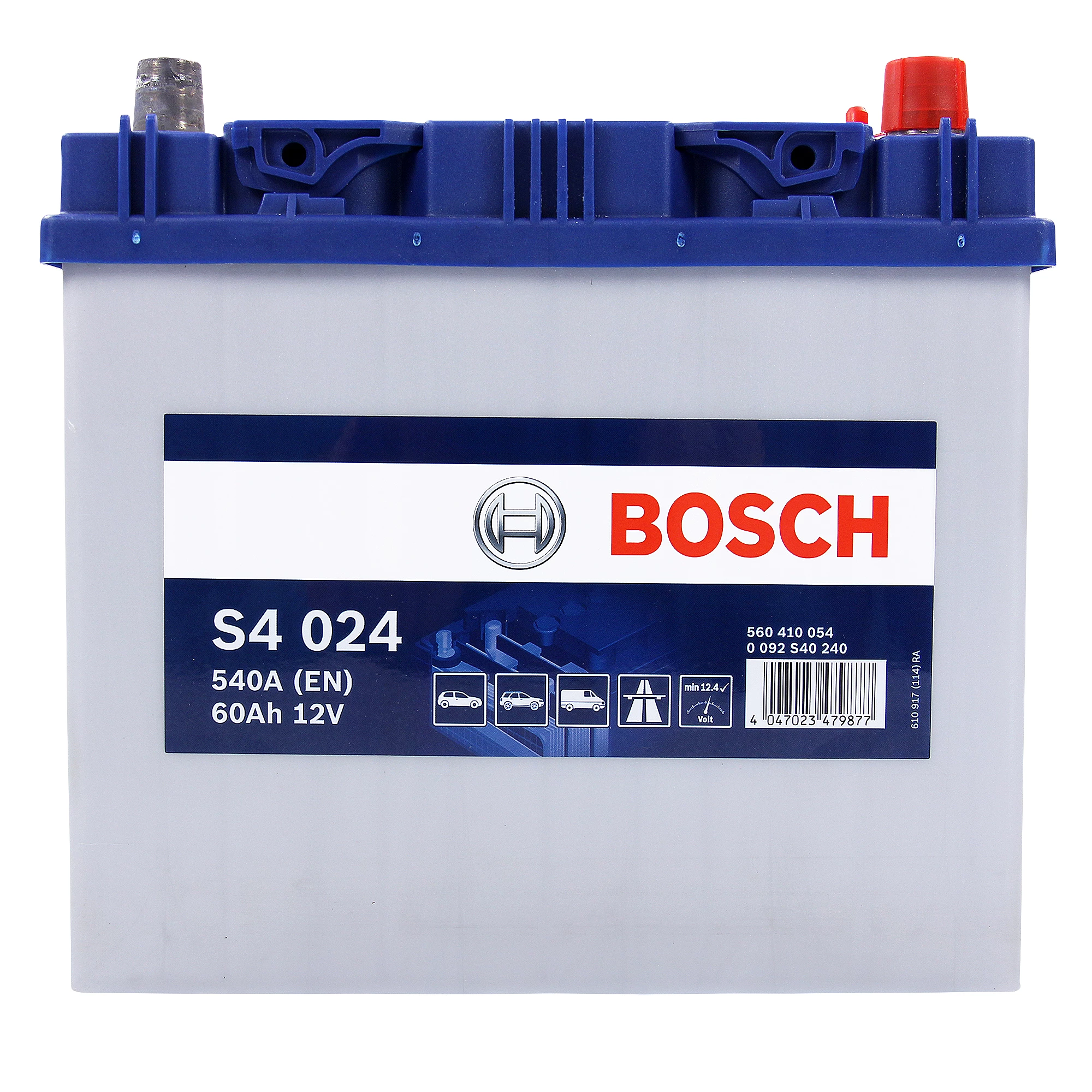 BOSCH Starterbatterie S4 024 60Ah 540A 12V 0092S40240 günstig online kaufen