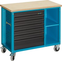 Fahrbare Werkbank - Unbefüllt - 7 Schubladen