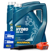 10 L Hydro ISO 46 Hydrauliköl + Ölwechsel-Anhänger + Einfülltrich