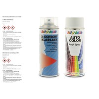 400 ml Auto-Color Lack weiß-grau 1-0470 + 400ml 2-Schicht-Klarlac