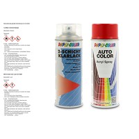 400 ml Auto-Color Lack rot 5-0281 + 400ml 2-Schicht-Klarlack