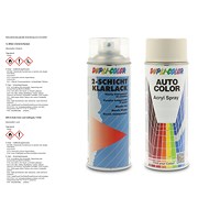 400 ml Auto-Color Lack weiß-grau 1-0120 + 400ml 2-Schicht-Klarlac