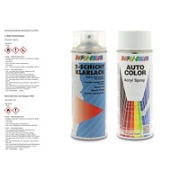 400 ml Auto-Color Lack weiß-grau 1-0465 + 400ml 2-Schicht-Klarlac