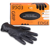 Grip Handschuhe mit Diamantprägung schwarz Gr. XL