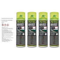 4x 500 ml Seilfett, Drahtseil- & Zahnradfett Spray