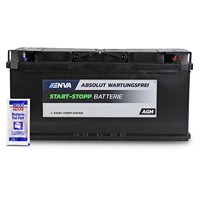 AGM105 Starterbatterie 105 Ah 950 A + 1x 10g Batterie-Pol-Fett