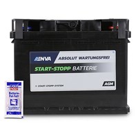 AGM70 Starterbatterie 60Ah 680A + 1x 10g Batterie-Pol-Fett
