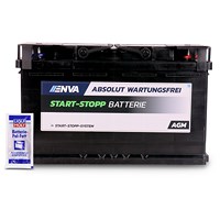 AGM80 Starterbatterie 80Ah 800A + 1x 10g Batterie-Pol-Fett
