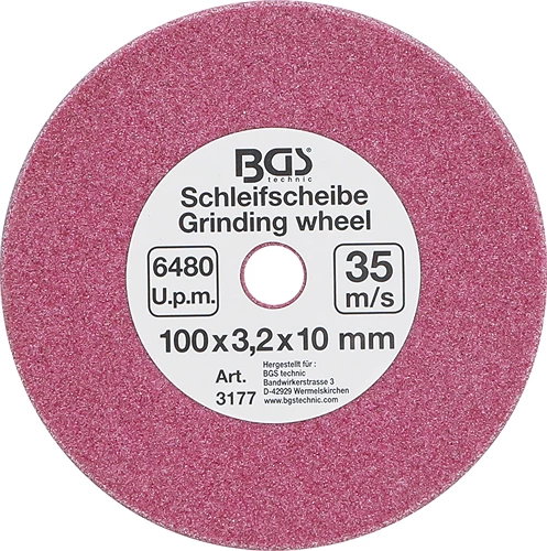Schleifscheibe - für Art. 3180 - Ø 100 x 3,2 x 10 mm