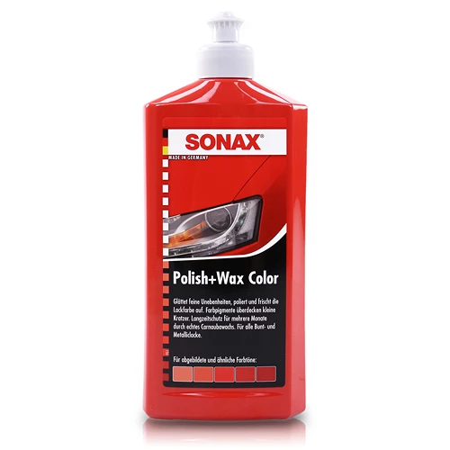 1x 500ml Polish & Wax Color rot