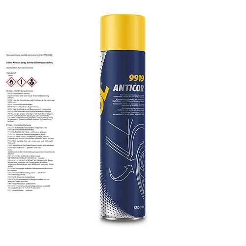 650ml Anticor Spray Schwarz Unterbodenschutz