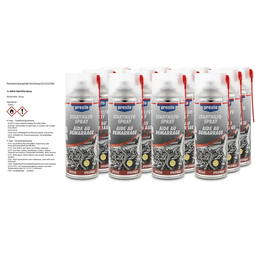 PRESTO 12x 400ml Starthilfe-Spray 306413 günstig online kaufen