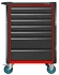 Werkzeugwagen Assistent - Unbefüllt - 7 Schubladen - Rot