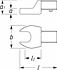 Einsteck-Maulschlüssel - Einsteck-Vierkant 14 x 18 mm - 36 mm