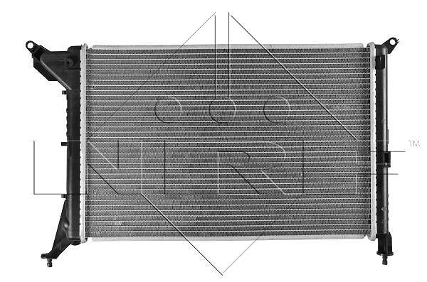 NRF 54028 Kühler, Motorkühlung Kühlrippen gelötet, mit Kappe
