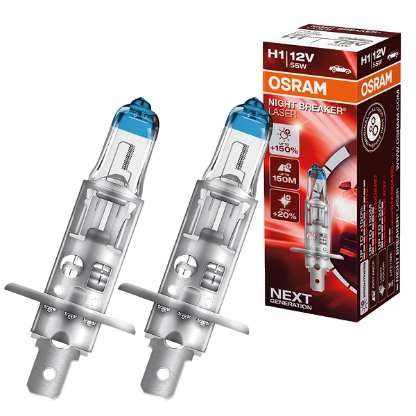 OSRAM 2x NIGHT BREAKER® LASER H1 Faltschachtel 64150NL günstig online kaufen