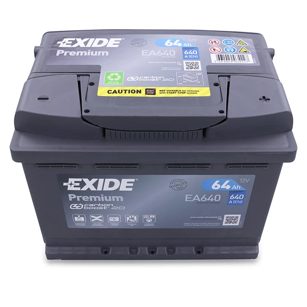 EXIDE EA640 Premium Carbon Boost 64 Ah 640 A EA640 günstig online kaufen