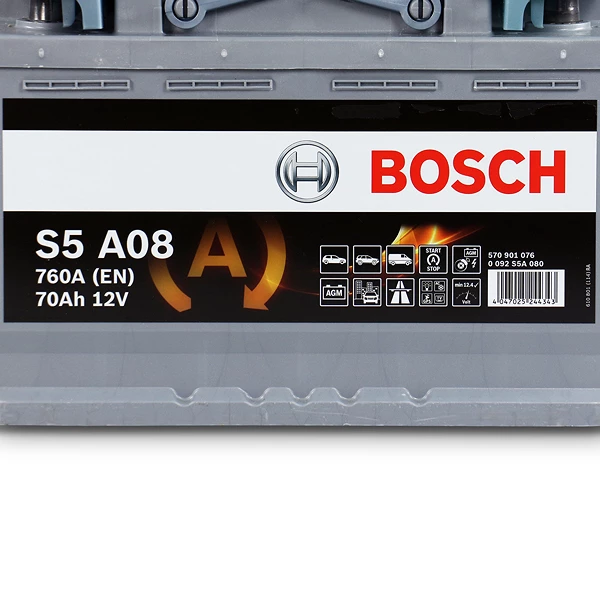 BOSCH Batterie Bosch Start & Stop S5A08 70Ah 760A BOSCH