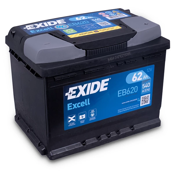 EXIDE Excell EB620 Starterbatterie 62Ah 540A EB620 günstig online