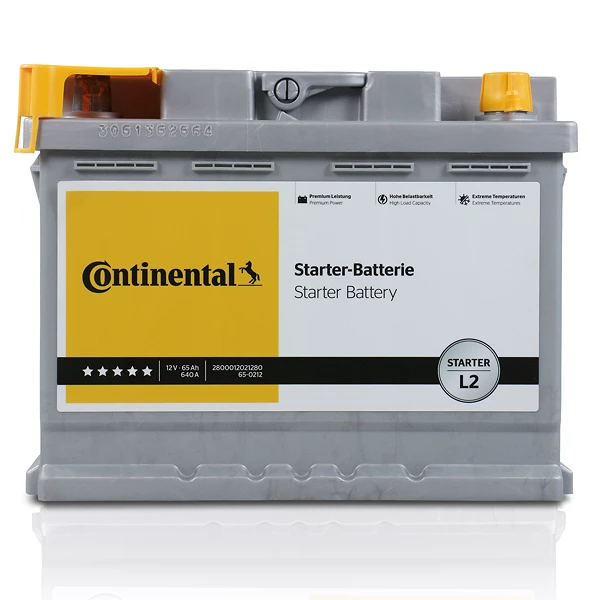 2800012021280 Continental Starter Batterie 12V 65Ah 640A B13 L2