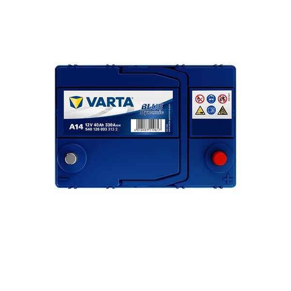 Varta Blue Dynamic A14 Car Battery 5401260333132, 12V 40 mAh 330A