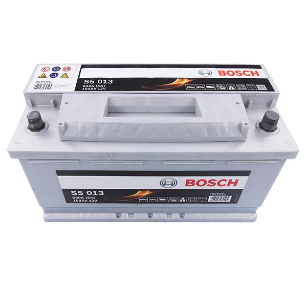 Autobatterie 12V 100Ah Bosch S5 013 Starterbatterie PKW-Batterie 0