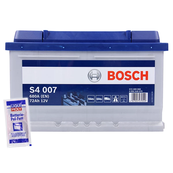Bosch S4 007 Autobatterie 12V 72Ah 680A, Starterbatterie, Boot, Batterien für