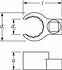 Ringschlüssel - Doppelsechskant - offen - 3/8" - Zwölfkant 21 mm