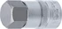 Bit-Einsatz - Innenvierkant 12,5 mm (1/2") - Innensechskant 24 mm