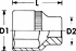 Steckschlüsseleinsatz - lang - 1/4" - Sechskant Profil - 7 mm