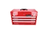 Werkzeugtruhe mit 3 Schubladen-rot, L508xH255xB303mm