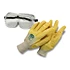 Handschuhe, Nitril + Schutzbrille