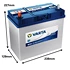Starterbatterie BLUE dynamic 45 Ah 330 A B33+10g Pol-Fett