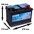 EL700 EFB Starterbatterie 70Ah 760A + 10g Batterie-Pol-Fett