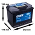 Excell EB620 Starterbatterie 62Ah 540A + 10g Batterie-Pol-Fett